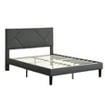thumbnail image 2 of Gray Bed Frame, Full Size Mattress Foundation / Easy to Set Up, No Box Spring, 2 of 2