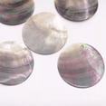 thumbnail image 3 of K-KED 5 PCS Coin Natural Gray Black Shell Top Drilled For Pendant Making 30mm, 3 of 9