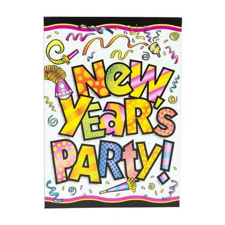 Pizzazz New Years Eve Invitations, 8-Count