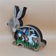 thumbnail image 5 of Gwong Decoración hogareña Adorno de conejo Hollow-Out Rústico de madera Pascua Retro escultura Animal Decoración de escritorio Gwong 21085240, 5 of 6