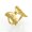 Gold, variant on Butterfly Wings Hollow Ring 316L Stainless Steel Jewelry