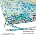 thumbnail image 5 of Greendale Home Fashions 18 x 18 in. Baltic Paisley Outdoor Dining Seat Cushion (4 pack), 5 of 6