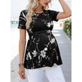 thumbnail image 4 of Women's Maternity Tops Shirts Short Sleeve Pregnancy Clothes, 4 of 5