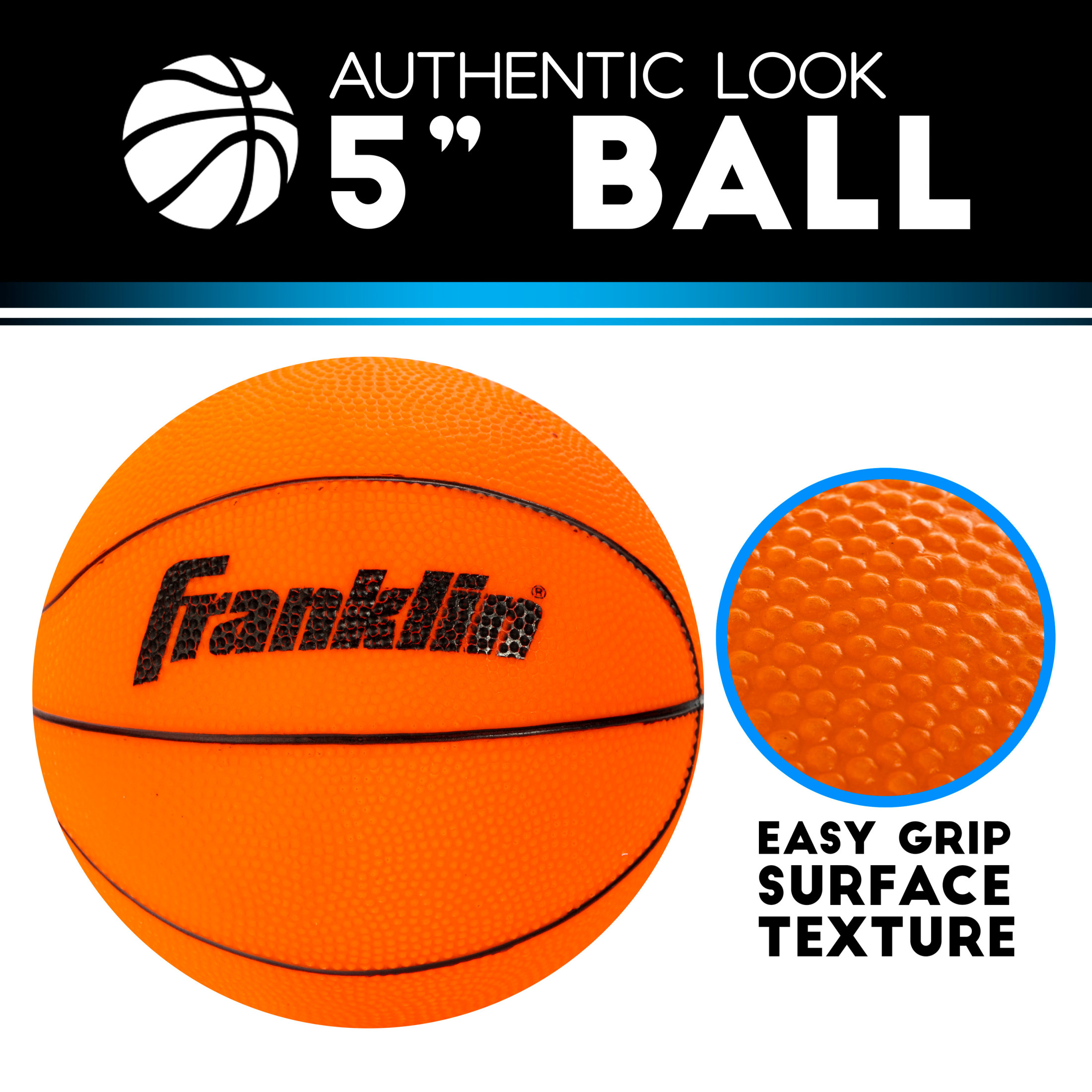 Franklin Sports Indoor Mini PVC Basketballs - 3 Pack - Slam Dunk Approved - Indoor Game Room Replacement Basketballs  - Pump Included