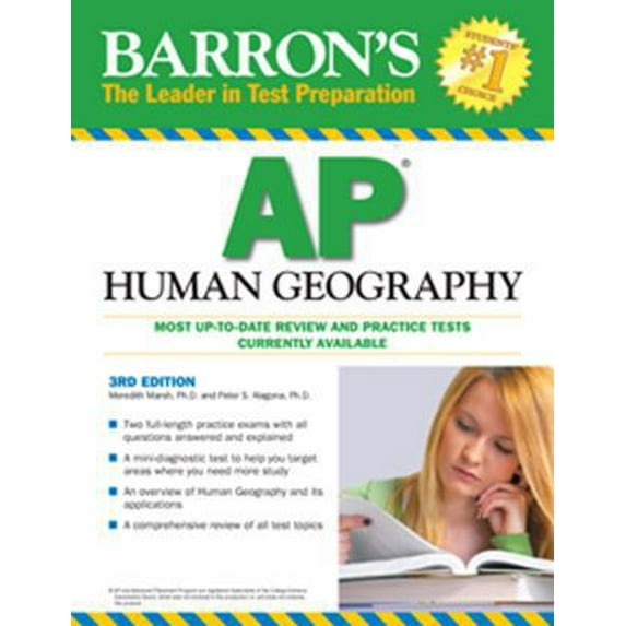 Pre-Owned Barron's AP Human Geography: Barron's AP Human Geography (Edition 3) (Paperback)