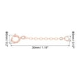 thumbnail image 2 of Uxcell 1 Inch S925 Silver Necklace Extender, 3 Pack Gold Plated Chain Extenders Extension, Rose Red, 2 of 6