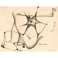 thumbnail image 2 of Hans Nikolaj Hansen 18x15 Black Ornate Wood Framed Double Matted Museum Art Print Titled - Scirocco (1896), 2 of 5