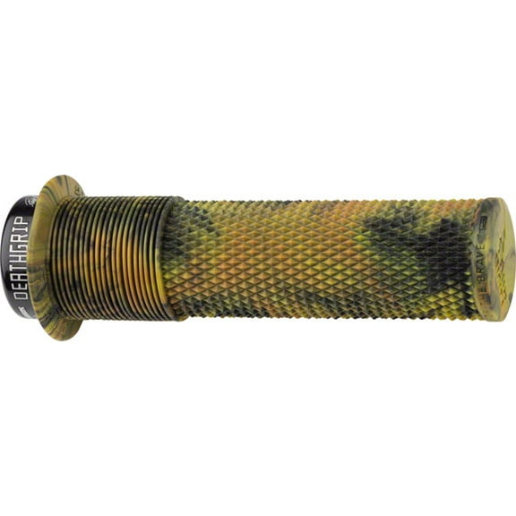 DMR Deathgrip Grips - Camo Lock-On Flanged Bicycle Grips Soft Compound