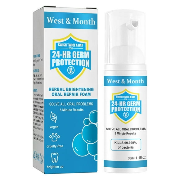 FcBaudy Toothpaste, Whitening Toothpaste, Pure Herbal Super Whitening Teeth & Mouth Repair Foam Whitens Teeth Eliminates Bad Breath And Calculus 30ml toothpaste toothpaste