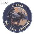 thumbnail image 2 of Alaska, The Last Frontier 3.5 Inch Iron Or Sew On Embroidered Fabric Badge Patch Seek Adventure, National Park Iconic Series, 2 of 2