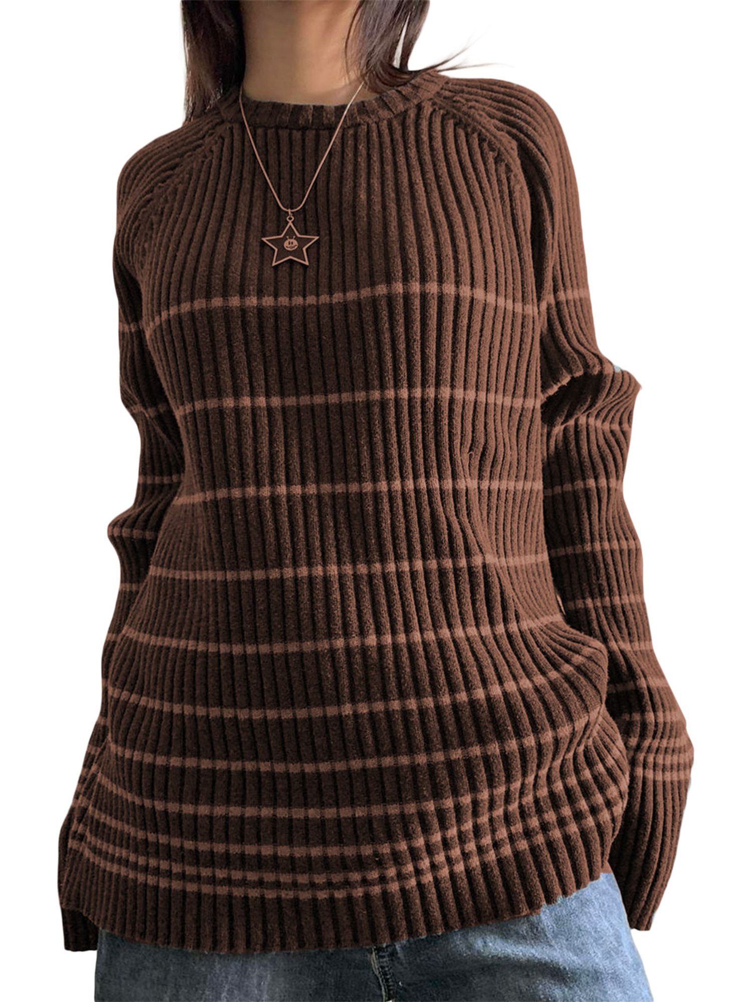 Fairy Grunge y2k Sweater 2000s Aesthetic Striped Long Sleeve
