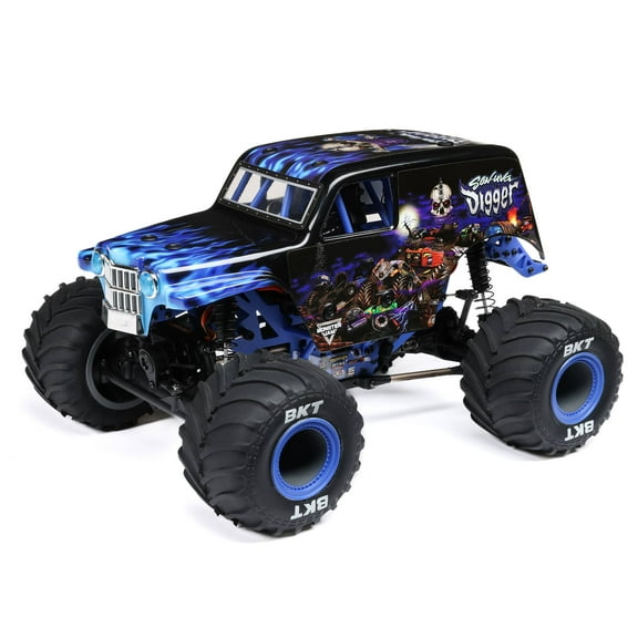 Losi 1/18 Mini LMT 4 Wheel Drive Son Uva Digger Monster Truck Brushed RTR LOS01026T2