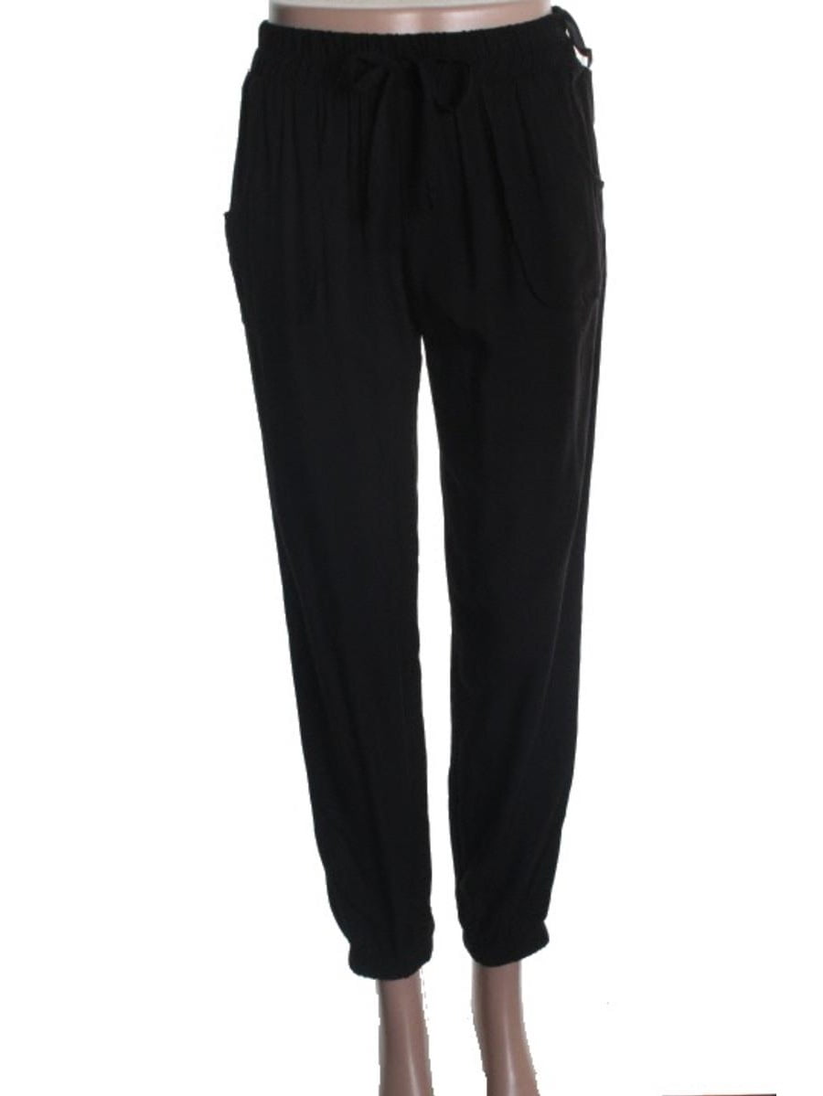 Stoosh Stoosh Womens Juniors Jersey Gathered Ankle Pants