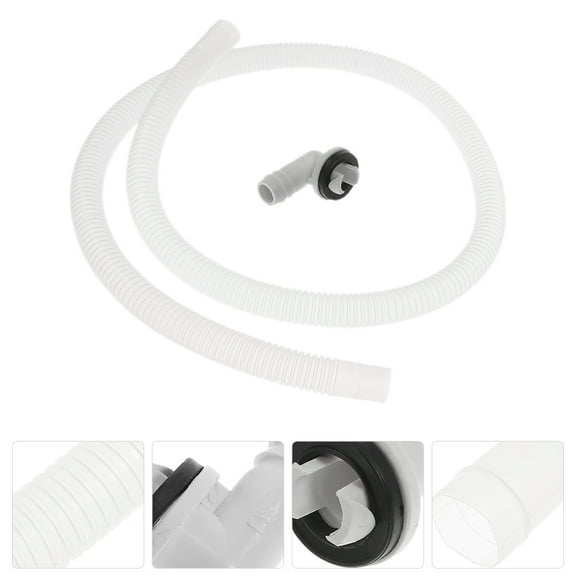Milisten Drain Hose PVC Material 1Set 11.8X0.7X0.7In