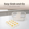 thumbnail image 7 of Cook with Color 2-Level Egg Carrier with Ice Packs for Chilled Storage, Holds up to 24 Eggs, Portable Food Storage Container with Locking Lid and Carry Handles, BPA-Free, Reusable, Dishwasher Safe, 7 of 7