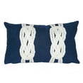 thumbnail image 2 of Liora Manne Visions II Double Knot Indoor Outdoor Decorative Pillow Navy, 2 of 2