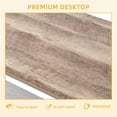 thumbnail image 4 of DWVO 2-Tier Farmhouse Square Wood Coffee Table Center Table for Living Room,Gray, 4 of 7