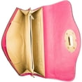 thumbnail image 4 of Genuine Leather Clutch Evening Bag with Chain Shoulder Strap (Fits phones up to 6.25in x 3.1in), 4 of 7