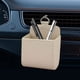 thumbnail image 1 of Organizador de cuero para coche, soporte colgante de cuero para teléfono, caja de almacenamiento de cuero con red, cuidado del cuero del coche, organizador de asientos de coche, portátil, de, 1 of 9