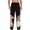 thumbnail image 2 of Bixox Men's Coffee Gnome (2) Patterned Pajama Pants with Pockets Lounge Clothes for Home, 2 of 5