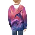 thumbnail image 4 of chaqlin Dolphin Hoodies for Girls 6-7 Trendy Y2K Zip Up Hoodie Sweatshirt Casual Long Sleeve Hooded Jackets Kids Sweater Top with Kangaroo Pocket Fall/Winter Fashion Clothing, 4 of 7