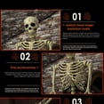 thumbnail image 4 of Halloween Horror Costume Simulation Skeleton Trick Props Bar Decoration, 4 of 4