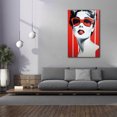 thumbnail image 4 of Epic Graffiti 'Lady In Red'  by Andreas Magnusson Canvas Wall Art, 40" x 60", 4 of 8