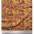 thumbnail image 1 of Soimoi Poly Georgette Fabric Geometric Small Fabric Prints by Yard 42 Inch Wide, 1 of 3