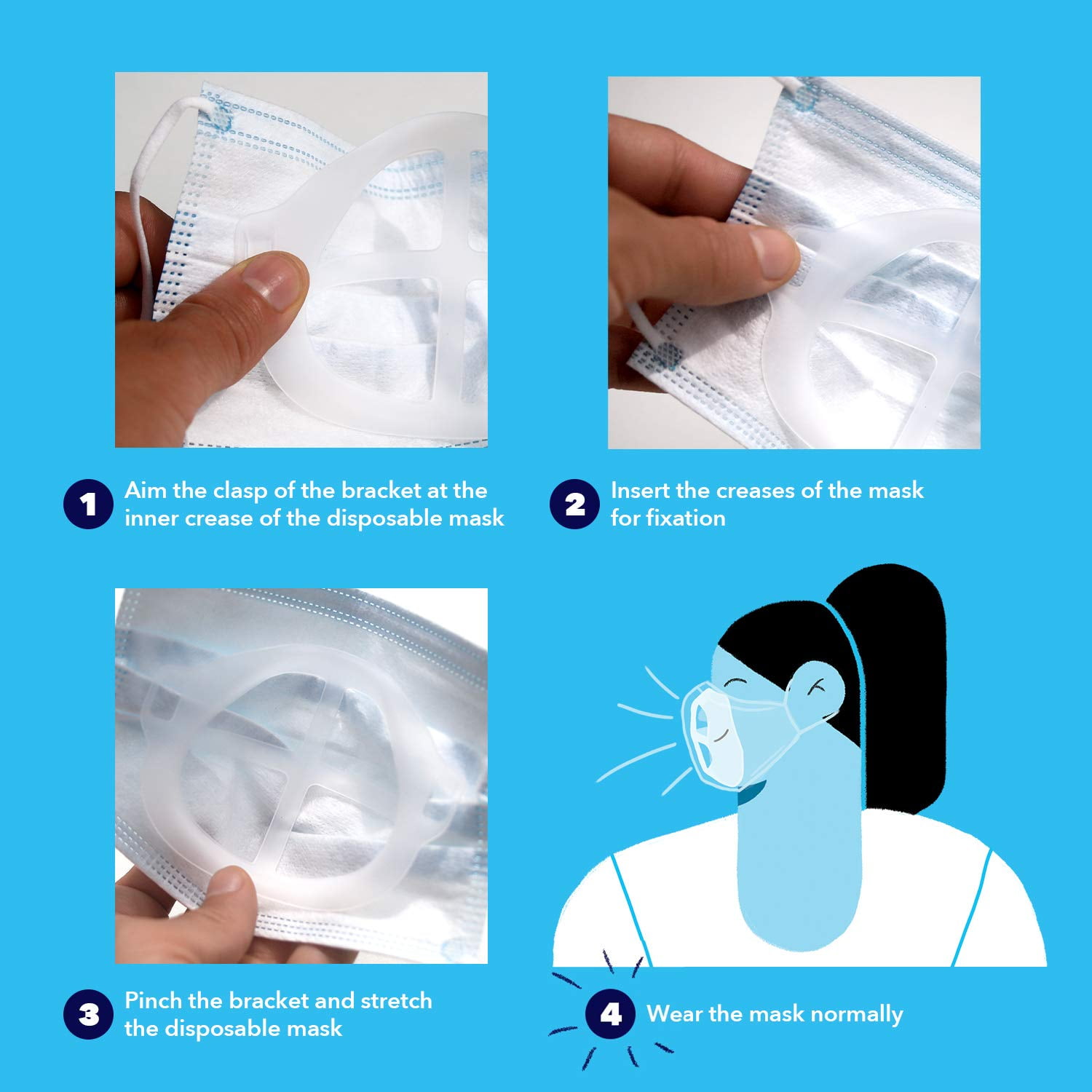 3D Plastic Face Mask Bracket – MASQ