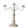 thumbnail image 3 of Candelabro con brazos, candelabro de Metal, adorno europeo, candelabro decorativo para mesa de comedor, fiesta, decoración del hogar 3 brazos blanco, 3 of 9