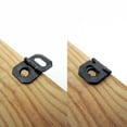 thumbnail image 4 of 25x Foldable Hinge Self Attach Furniture Picture Photo Frame Backboard Barbed Sawtooth Saw Tooth Hanger Hook No need screw Nail, 4 of 8