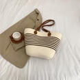thumbnail image 5 of Kukuzhu Straw Beach Bag, Summer Woven Tote Bag Shoulder Handbag Straw Purses and Handbags for Women Vacation, 5 of 7