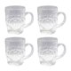 thumbnail image 1 of 4Pcs Beer Glasses Drinking Glasses Beer Mugs Transparent Water Cups For Bar, 1 of 3