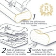 thumbnail image 5 of Royal Therapy 4 Layer Memory Foam Contour Pillow, Queen, Adjustable Ergonomic Neck Support, 5 of 7