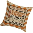 thumbnail image 3 of Toystoory Funda de almohada decorativa, decoración de Halloween, funda de almohada acogedora con patrón de calabaza, funda de cojín cuadrada para sofá, Decoración del hogar siete SXYM42 Toystoory HA060851-07B, 3 of 6