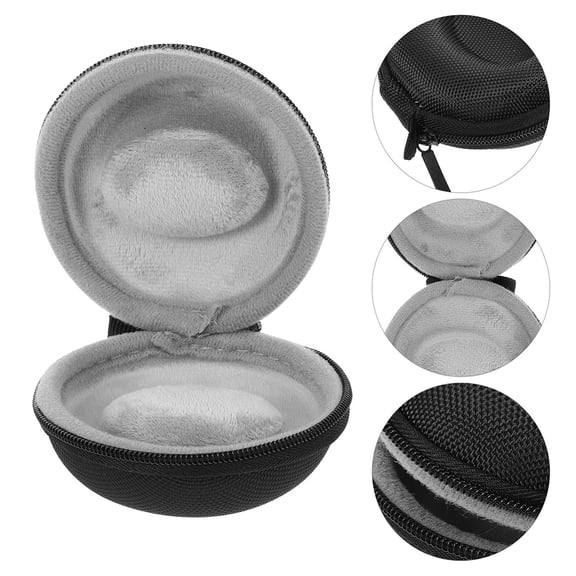 COOPHYA 2-Pack Black Travel Watch Organizer Case with Plush Interior and Pressure-Resistant Design for Secure Storage