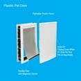 thumbnail image 5 of Premier Pet White Plastic Pet Door for Large Dogs up to 100 Pounds, 5 of 8