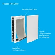 Premier Pet White Plastic Pet Door for Medium-Sized Dogs - up to 40 Pounds