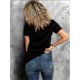 thumbnail image 3 of Vintage-Inspired Geometric Print T-Shirt for Women - Casual Crew Neck, Short Sleeve, Polyester Blend, Machine Washable - Perfect for Summer, 3 of 6