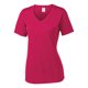 thumbnail image 1 of Camiseta de cuello en V de las mujeres de los hilos de la gravedad - Frambuesa rosa - 2x grande Gravity Threads Camiseta de manga corta, 1 of 1