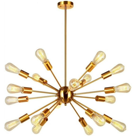 Sputnik Chandelier   Mid Century Modern Pendant Lighting Industrial Vintage Ceiling Light