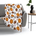 thumbnail image 5 of Yibo Sport Basketball Soccer Football Baseball Blanket Flannel Soft and Comfortable Anti-static Bed Sofa Blanket, 5 of 9