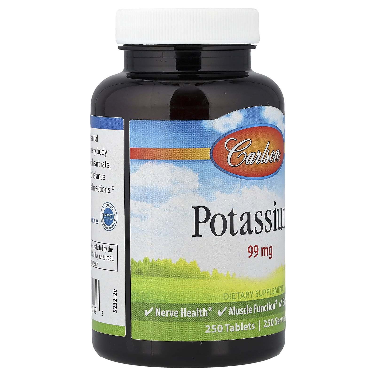 Carlson Potassium, 99 mg, 250 Tablets