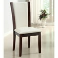 thumbnail image 2 of Furniture of America Melany Leatherette Dining Side Chairs - Dark Cherry - Set of 2, 2 of 7