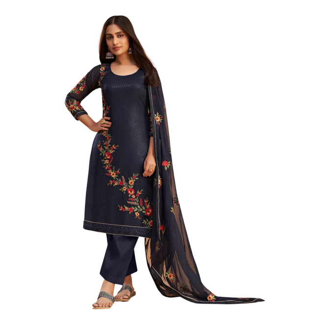 Tenue de Fête Pakistanaise sur Mesure Kurta Droite Sharara & Dupatta Tenue de Mariage Costume Palazzo