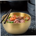 thumbnail image 4 of HONMEET Bol à Soupe Rond en Acier Inoxydable Grand Doré 1 Ensemble pour Usage Domestique, 4 of 8