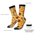 thumbnail image 4 of Bingfone Compression Socks for Women and Men Long Socks for Running Athletic Cycling Nurse- Colorful Bohemian Sunflower, 4 of 6