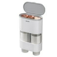thumbnail image 4 of Dispensador de vasos desechables de tubo doble Dispensador de vasos de montaje en pared Tipo de tira Abanopi Gris, 4 of 7