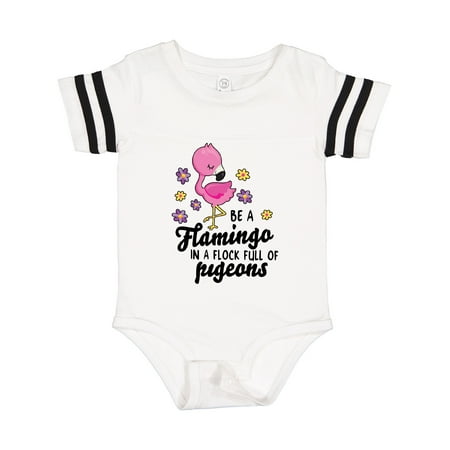 

Inktastic Be a Flamingo in a Flock of Pigeons with Flowers Gift Baby Girl Bodysuit