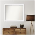 thumbnail image 2 of Amanti Art Custom Framed Wall and Bathroom Mirror (37 x 43 in.), Corvino White Frame, 2 of 7